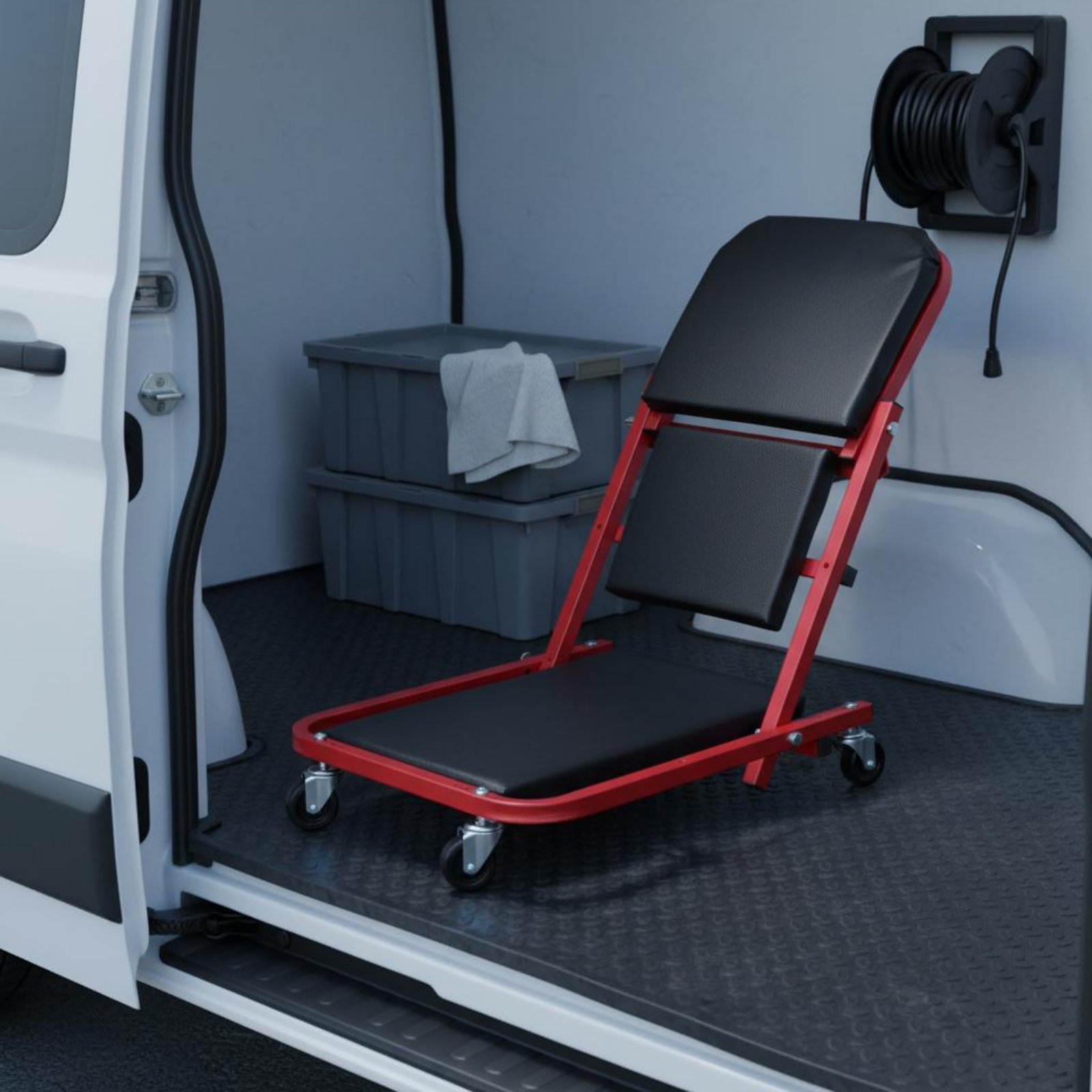 Garage Creeper Roller - Folding Creeper Seat Foldable 2-in-1 Mechanic
