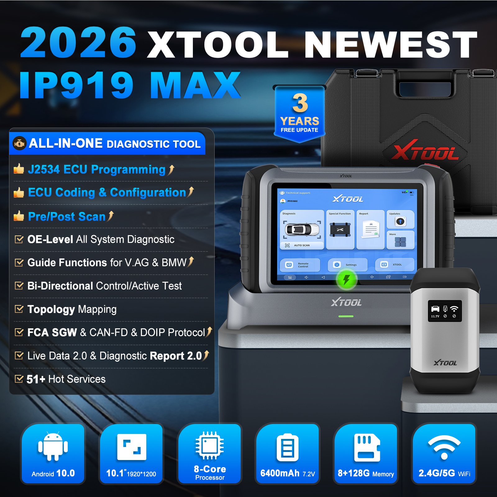 EU Warehouse XTOOL IP919MAX J2 - Car Diagnostic Tool 评论和价格