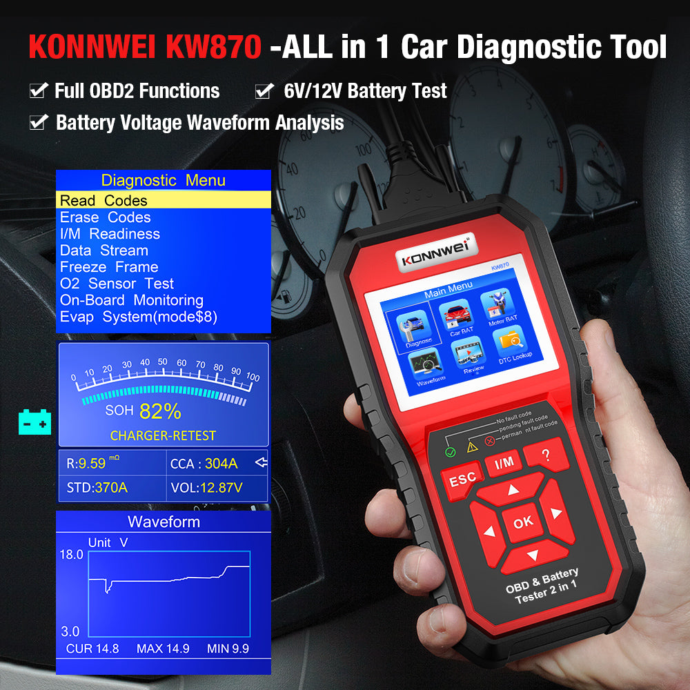 new All in 1 Full Function OBD - Car Diagnostic Tool 评论和价格