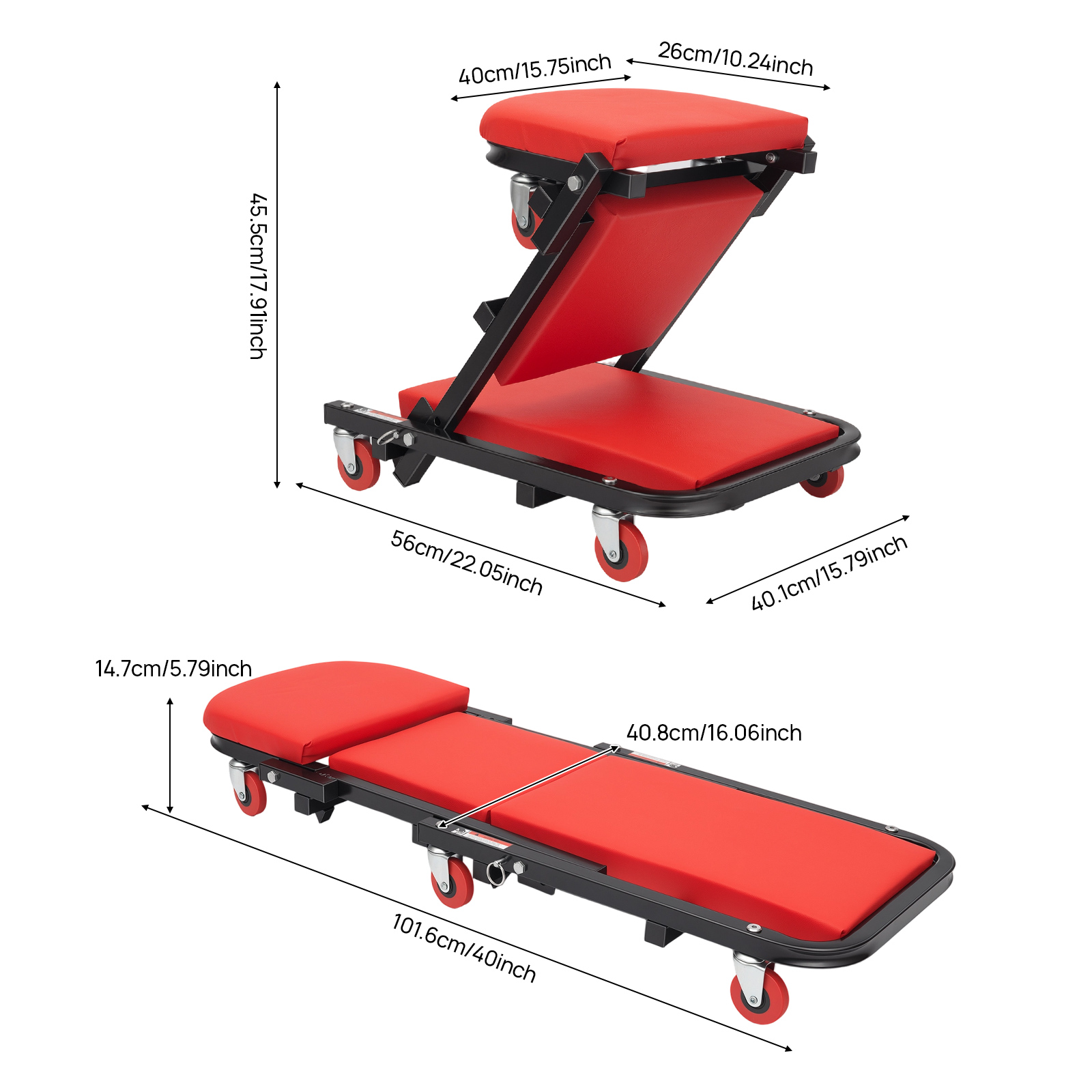Foldable Mechanic Z Creeper 2- - Garage Creeper Roller 评论和价格