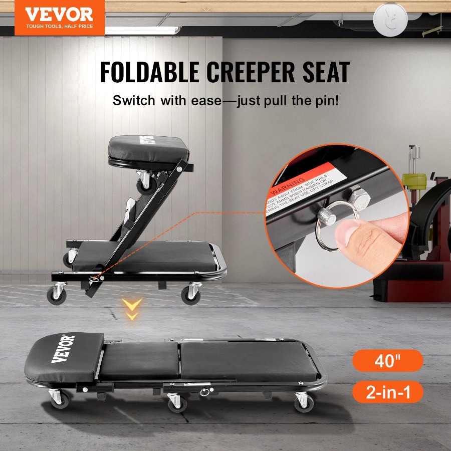 Foldable Z Garage Creeper 40 i - Garage Creeper Roller 评论和价格